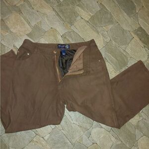 Venezia Jeans VINTAGE Women's Size 14 Brown Faux Suede Jeans Pants